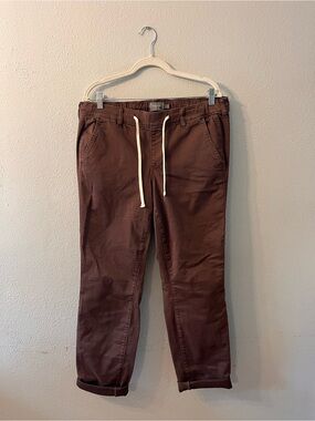 Torrid Brown Drawstring Straight Leg Pants Size 0T (Tall) / 12